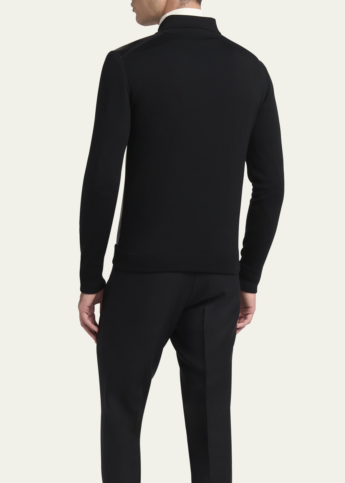 Men's Leather and Wool Overshirt - 3