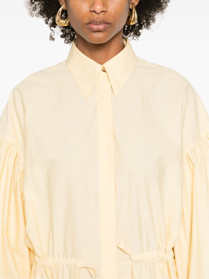 balloon-sleeve shirt maxi dress 5