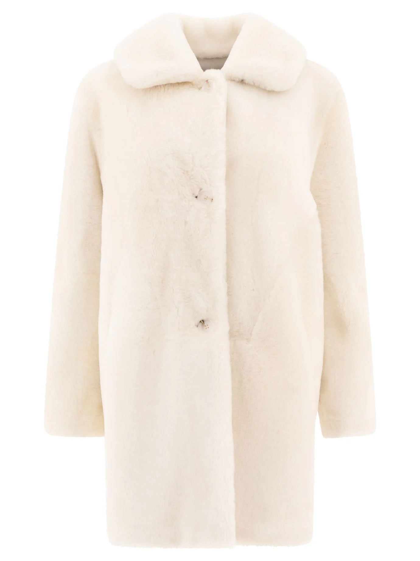B&w Reversibile Shearling Coat - 1