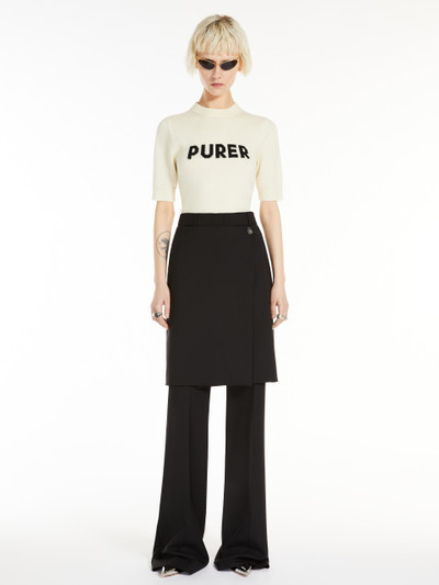 Sportmax UNISONO Wool and cashmere-knit T-shirt outlook