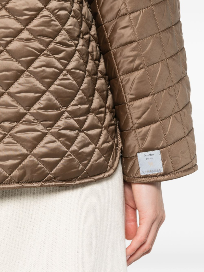 quilted-design zip-up jacket 5