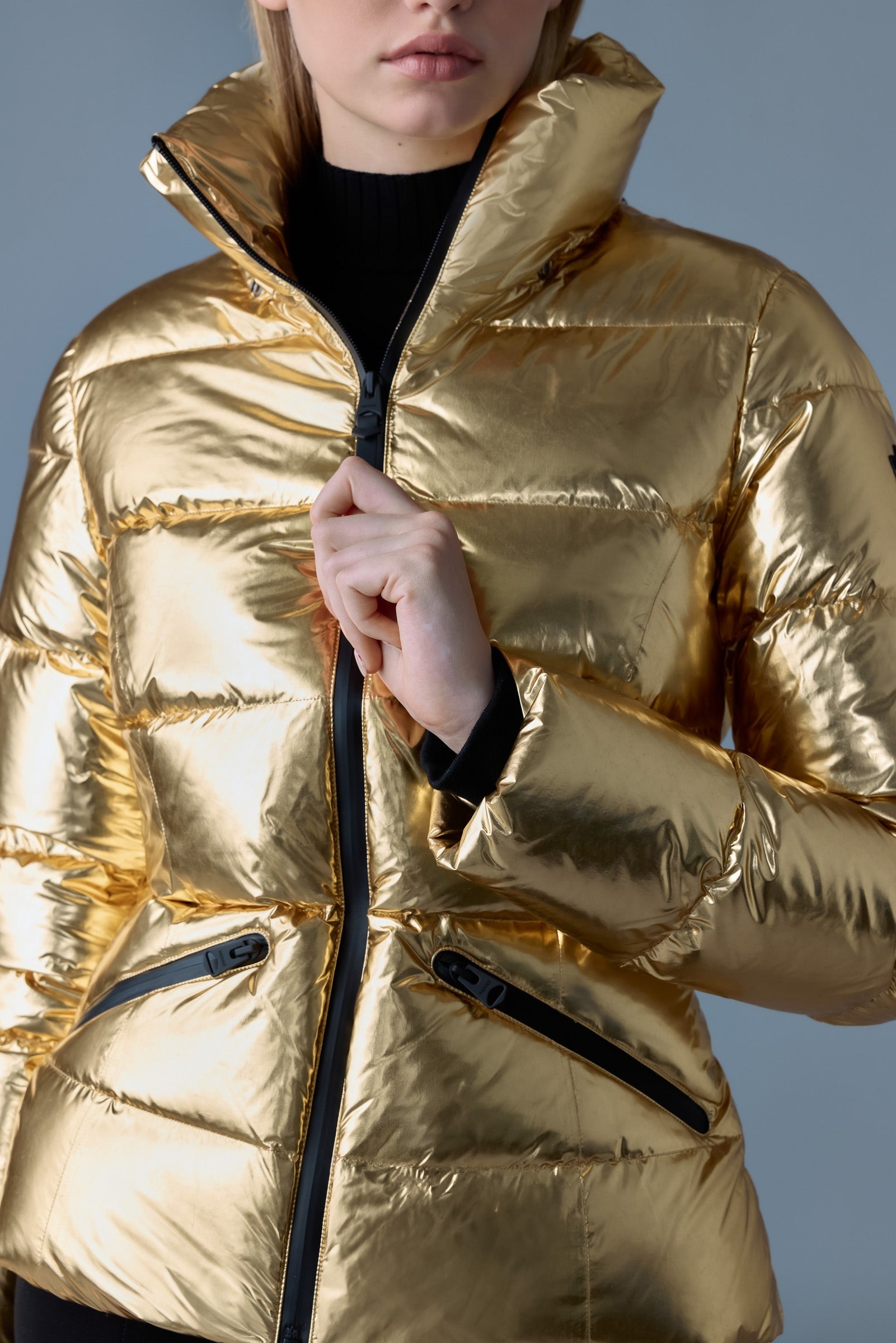 MADALYN-M Metallic laminate down jacket - 5