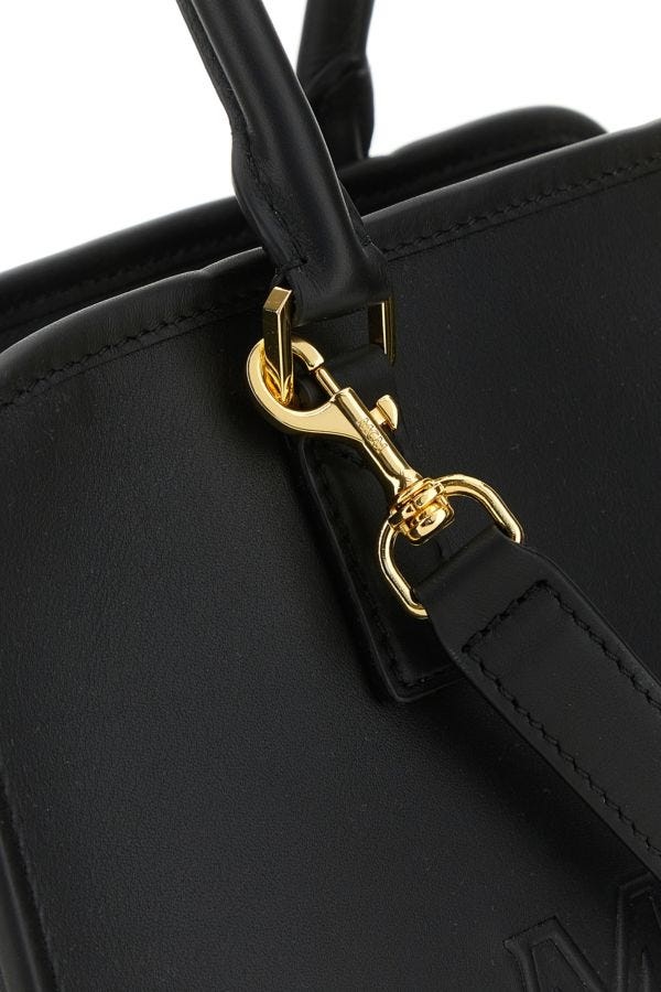Black leather Aren Boston Medium handbag - 4