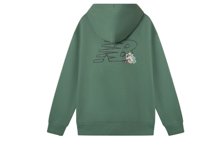 New Balance x JHI Logo Printed Hoodie 'Green' NCA89033-GRN - 2