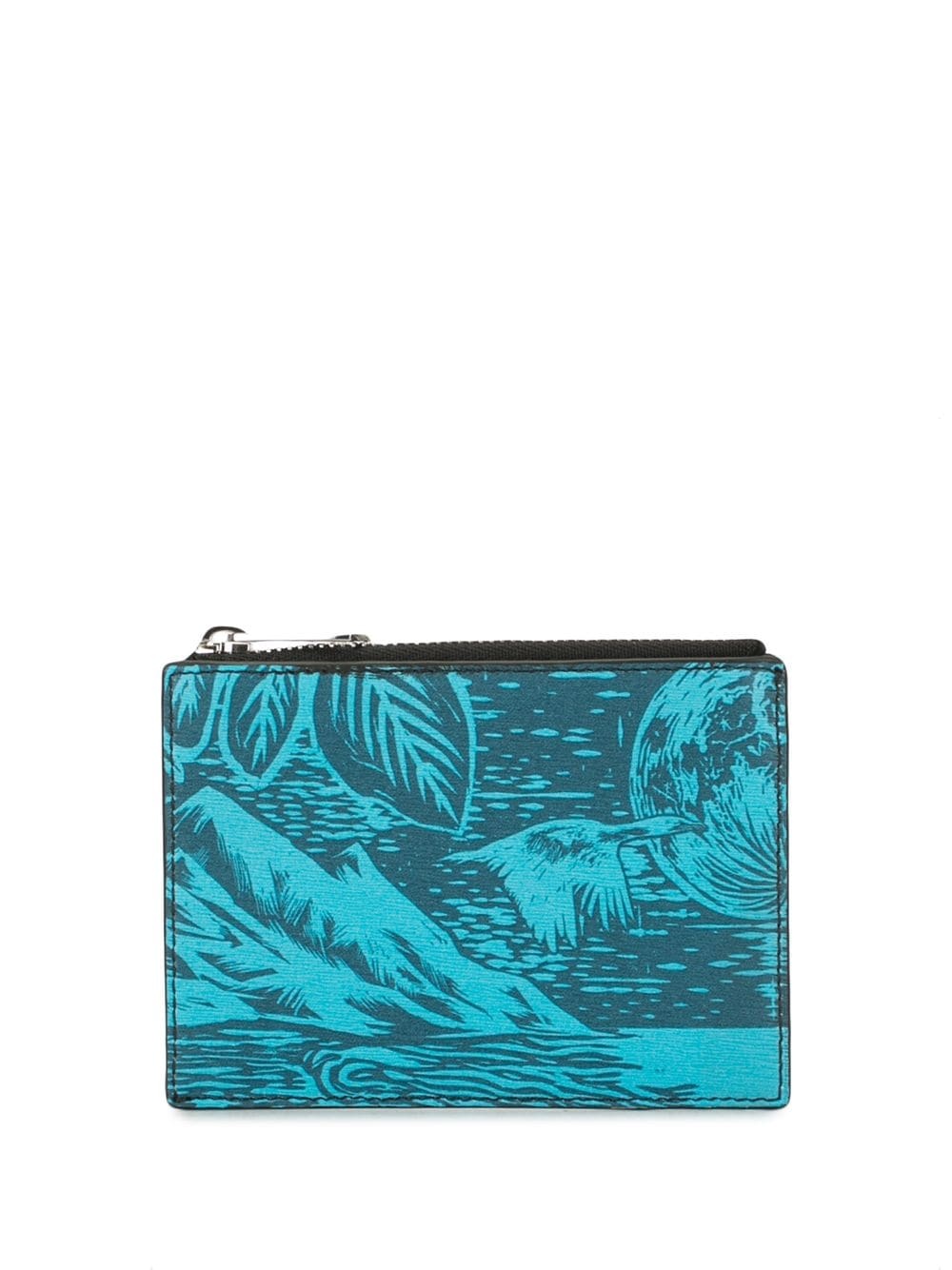 Chile print leather cardholder - 1