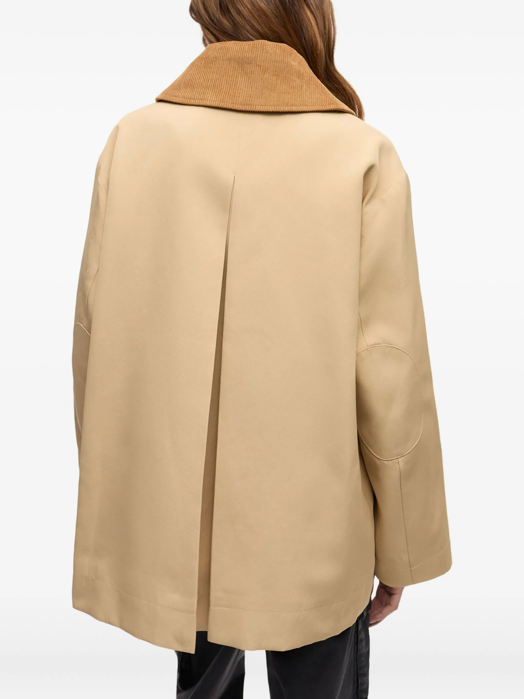 corduroy-collar utility jacket - 4