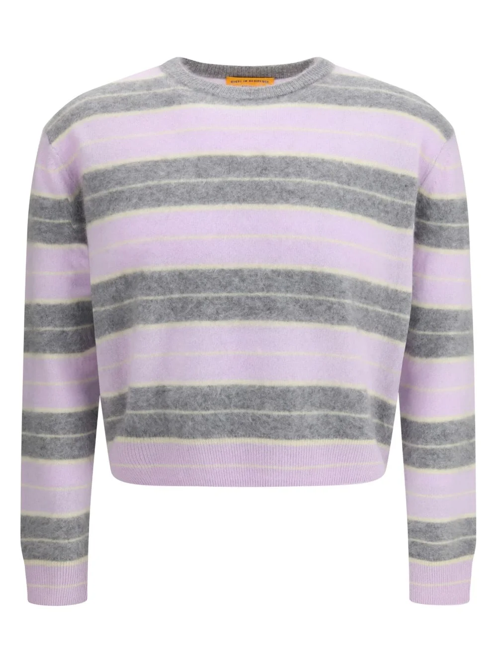 striped crew-neck sweater - 1