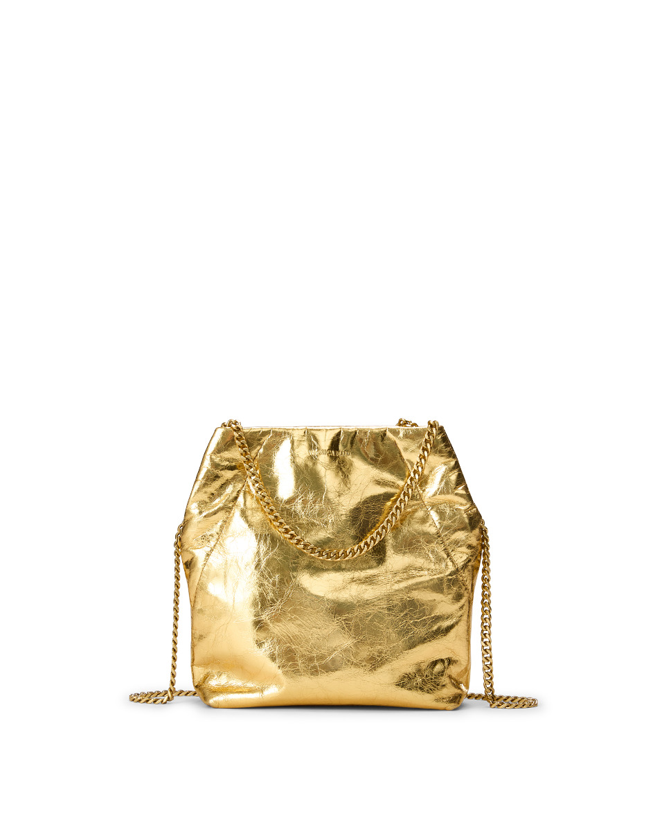 SMALL METALLIC VERONICA BEARD SLOUCH SHOULDER BAG - 8