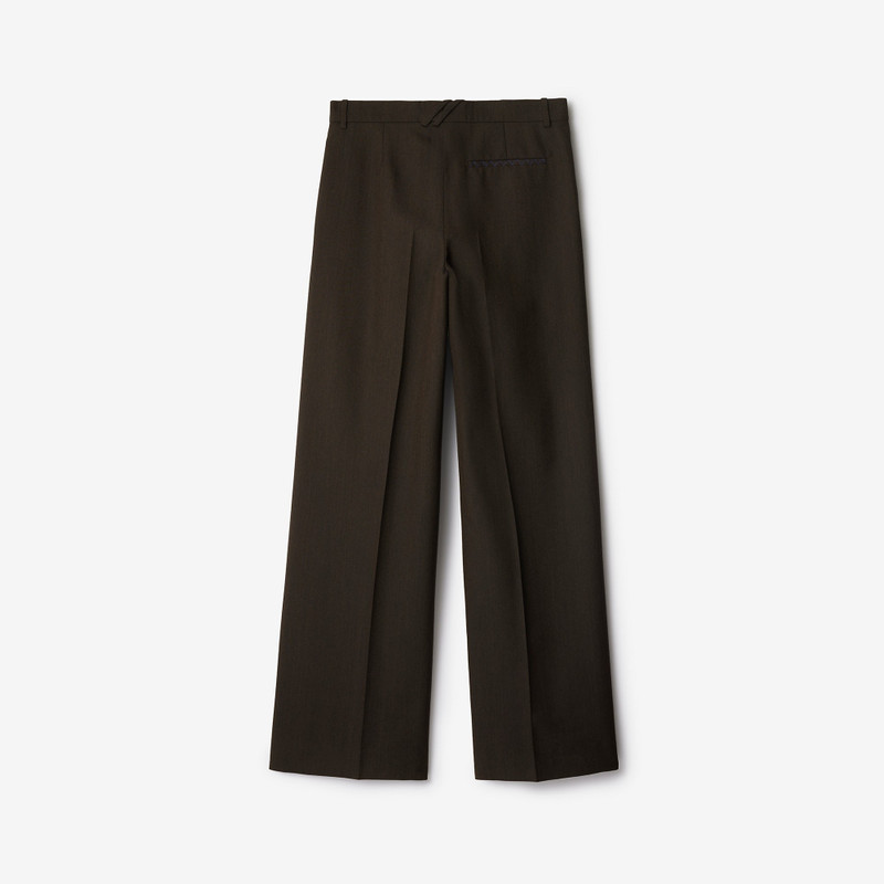 Herringbone Wool Tailored Trousers 5