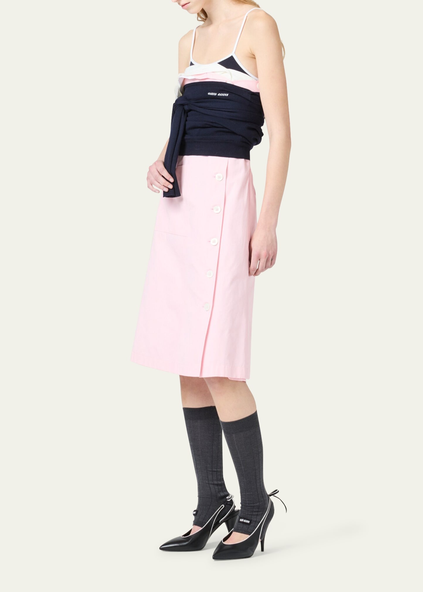 Strapless Twisted Dress - 2