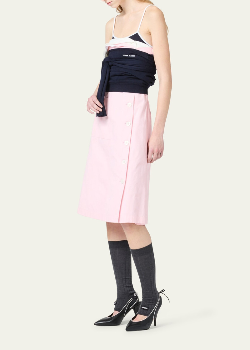 Miu Miu Strapless Twisted Dress outlook