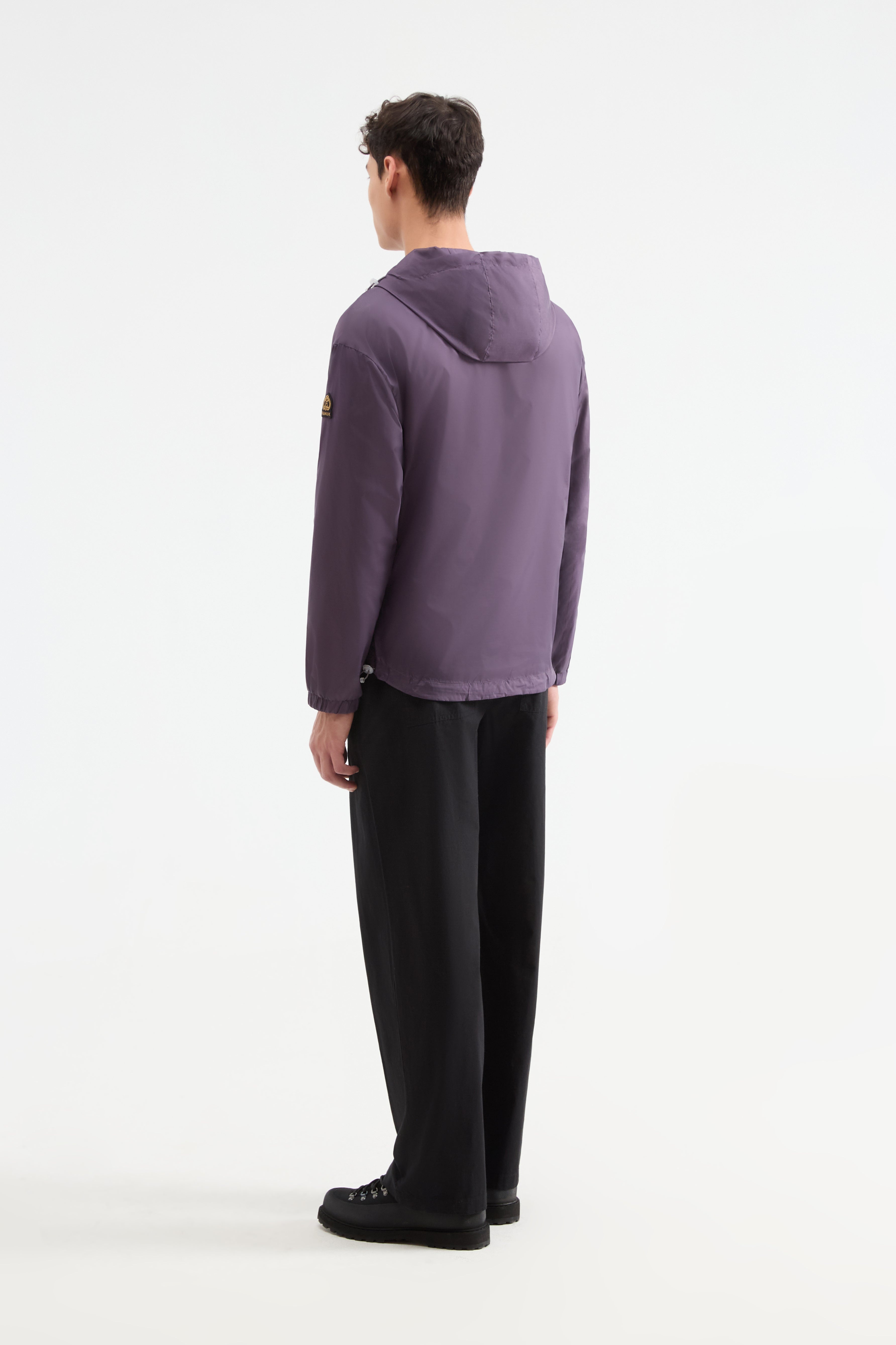 Langley Windbreaker with hood in Vintage Purple - 8