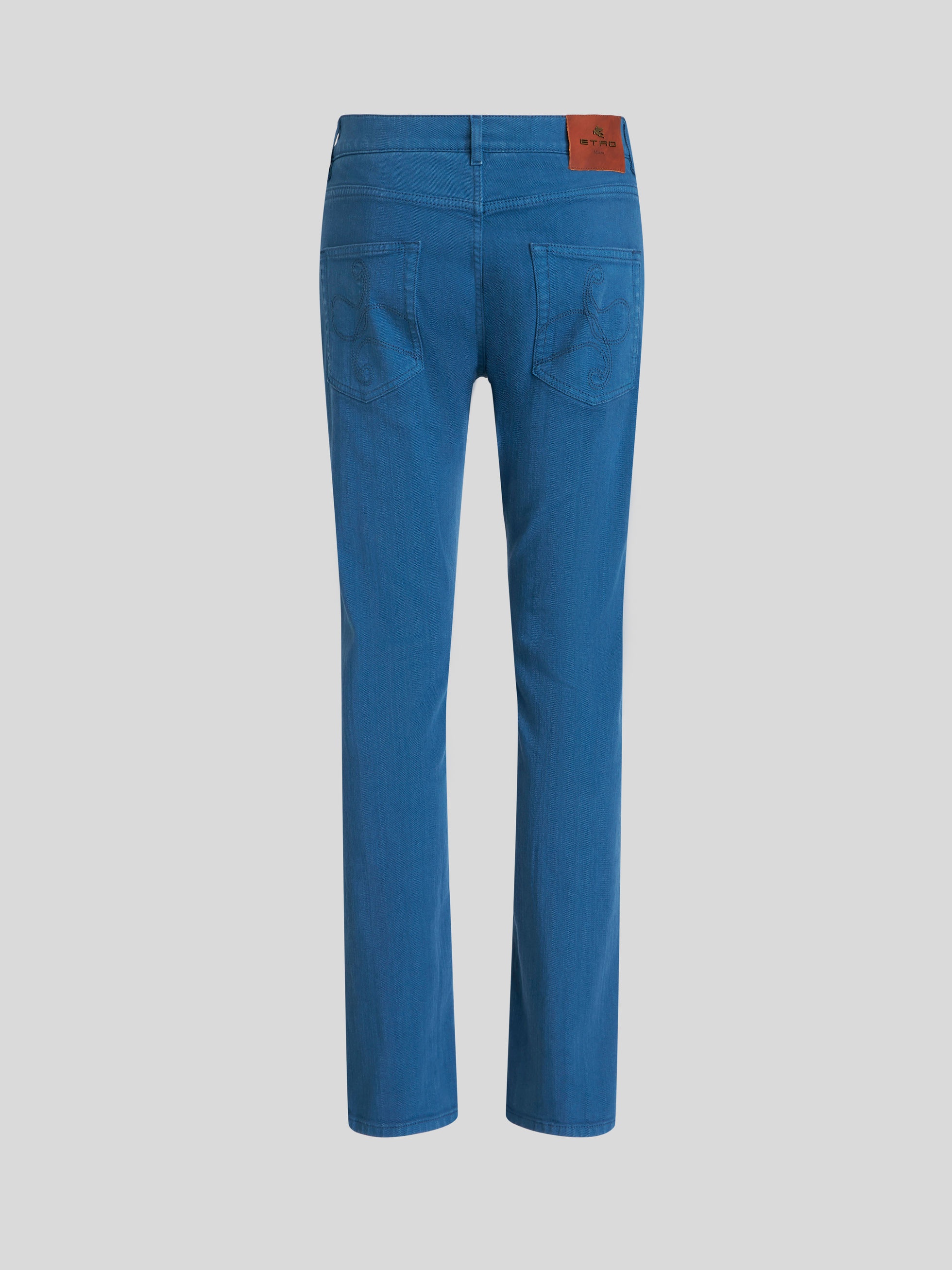 JEANS WITH PAISLEY DESIGN ON POCKET - 5