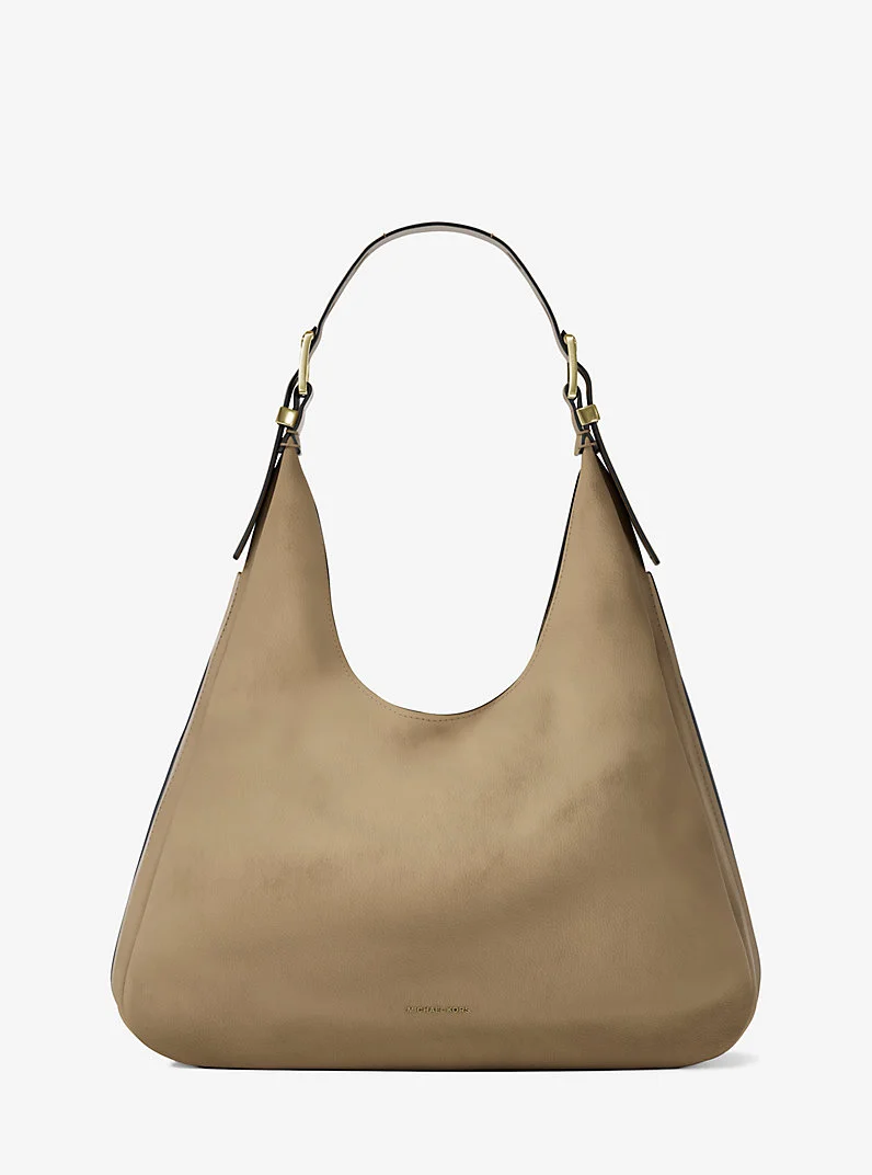 Nolita Large Nubuck Hobo Shoulder Bag - 1