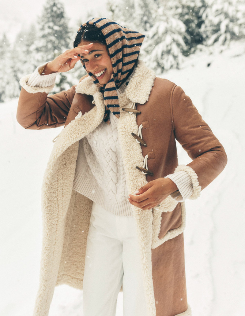 Borg Duffle Coat-Camel, Natural Borg 7