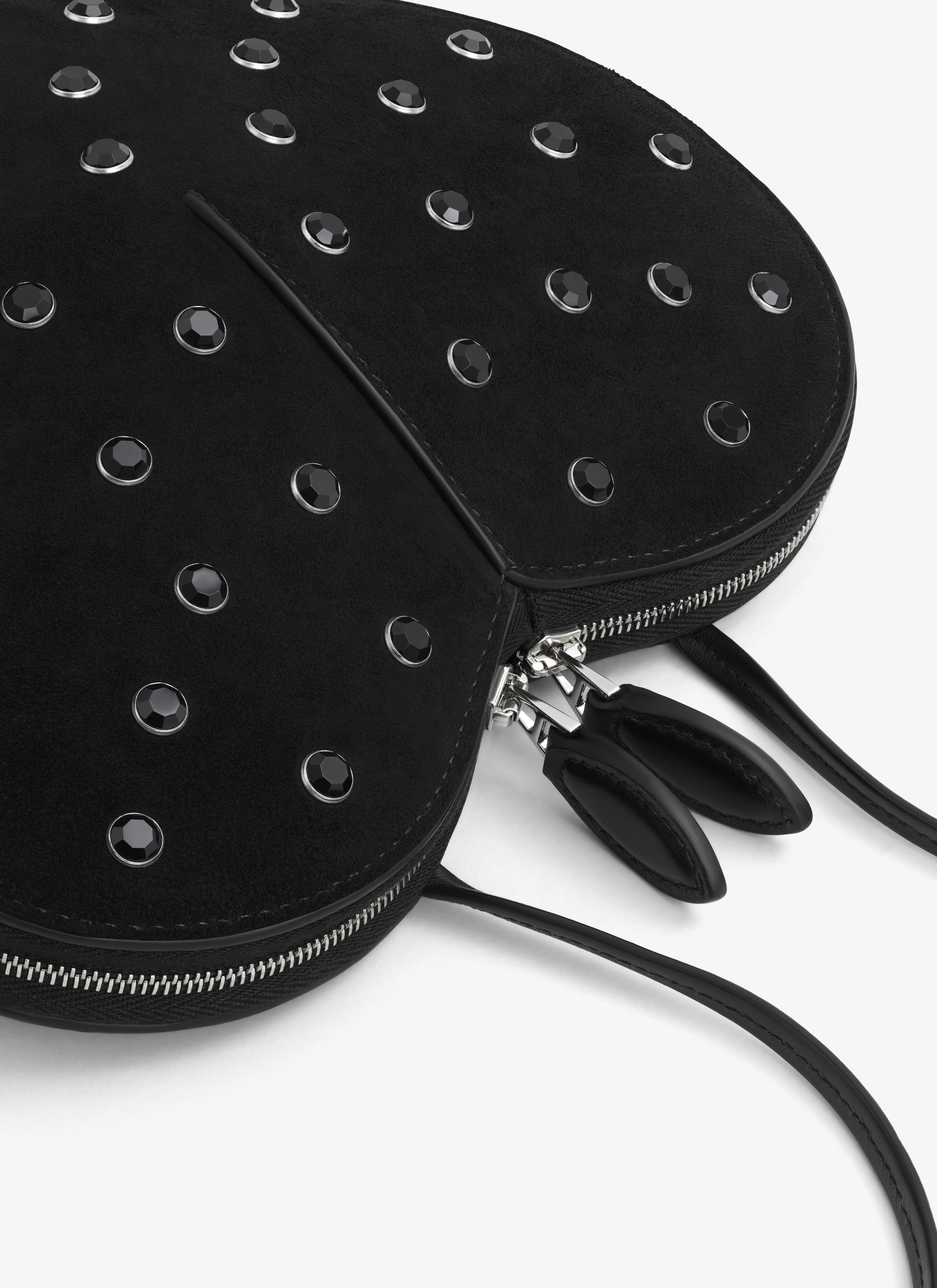 LE CŒUR BAG IN STRASS SUEDE GOATSKIN - 5
