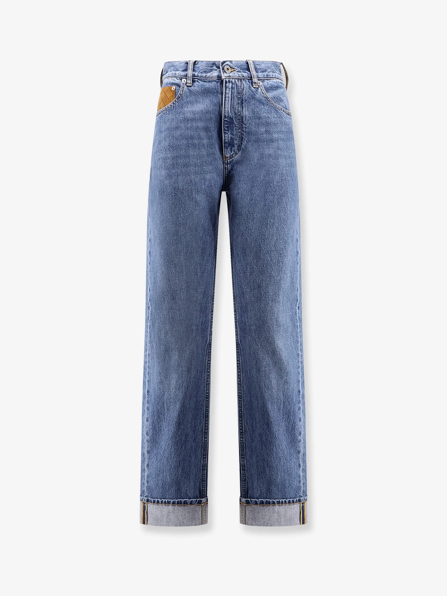 Bottega Veneta Turned Up Jeans With Straight Leg - 1