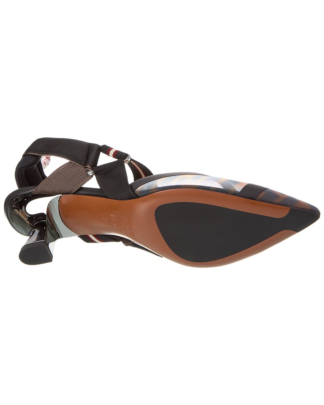 FENDI Colibri Mesh Slingback Pump - 4