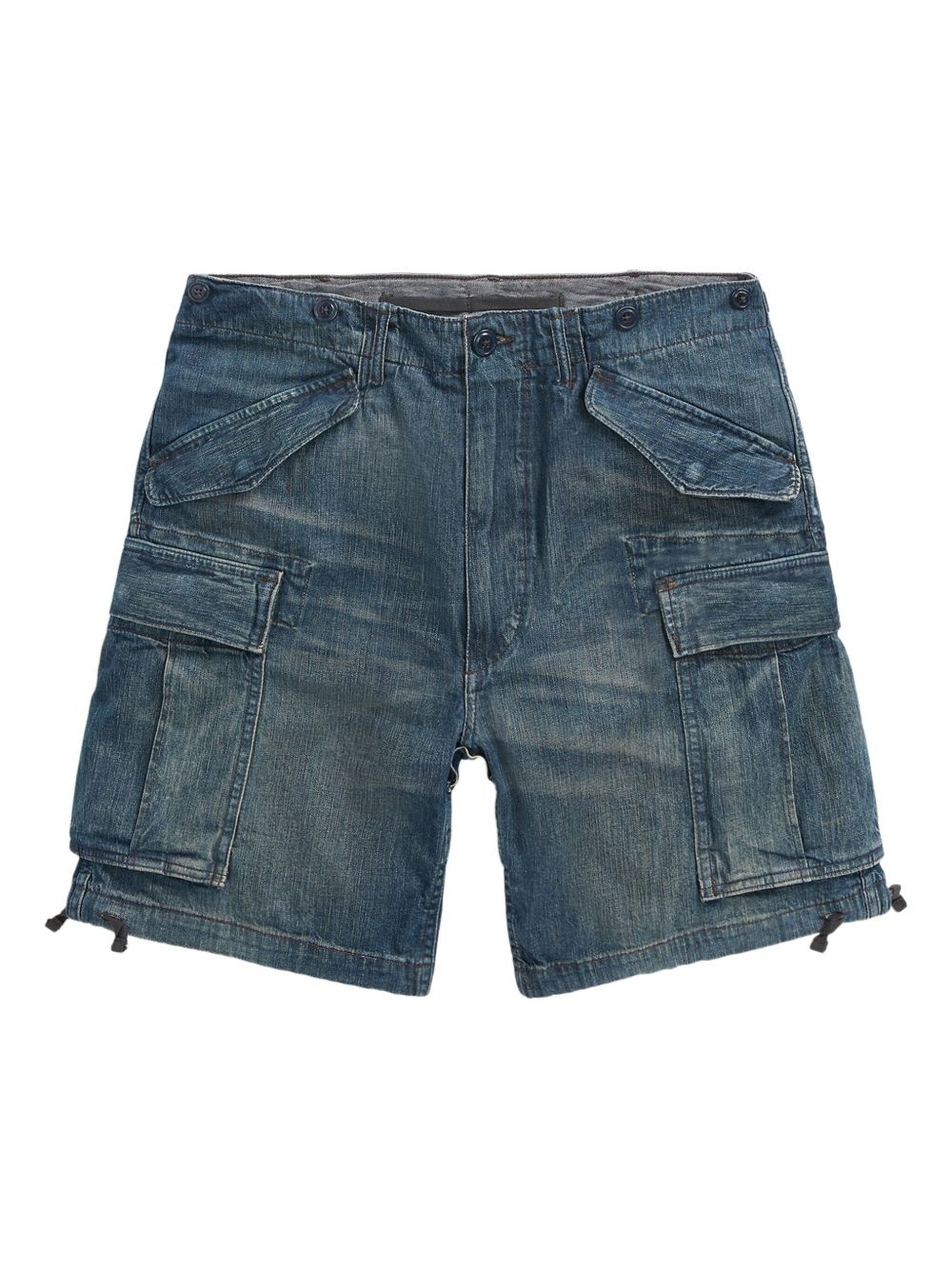 cargo denim shorts - 1