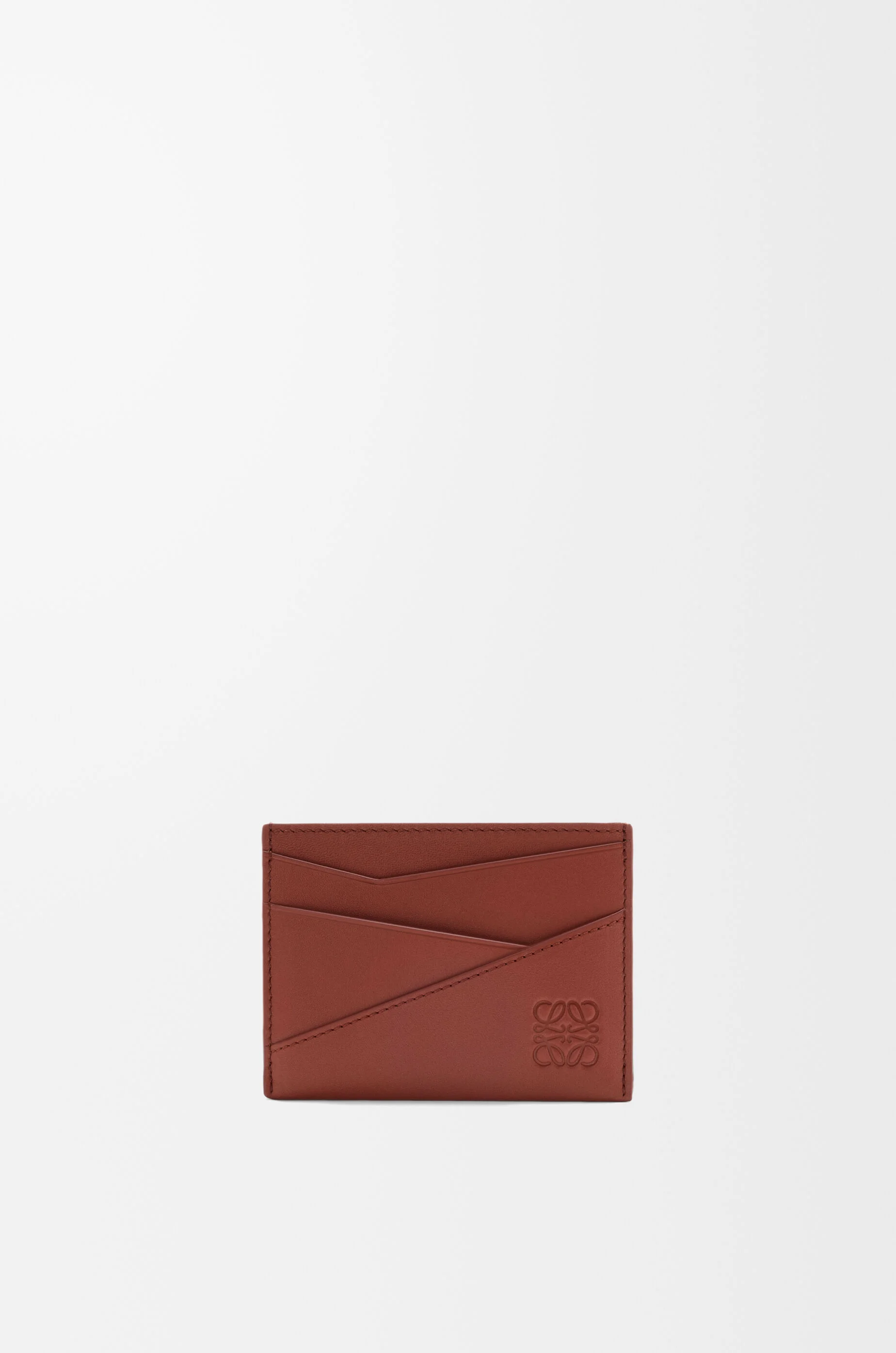Puzzle plain cardholder in classic calfskin - 1