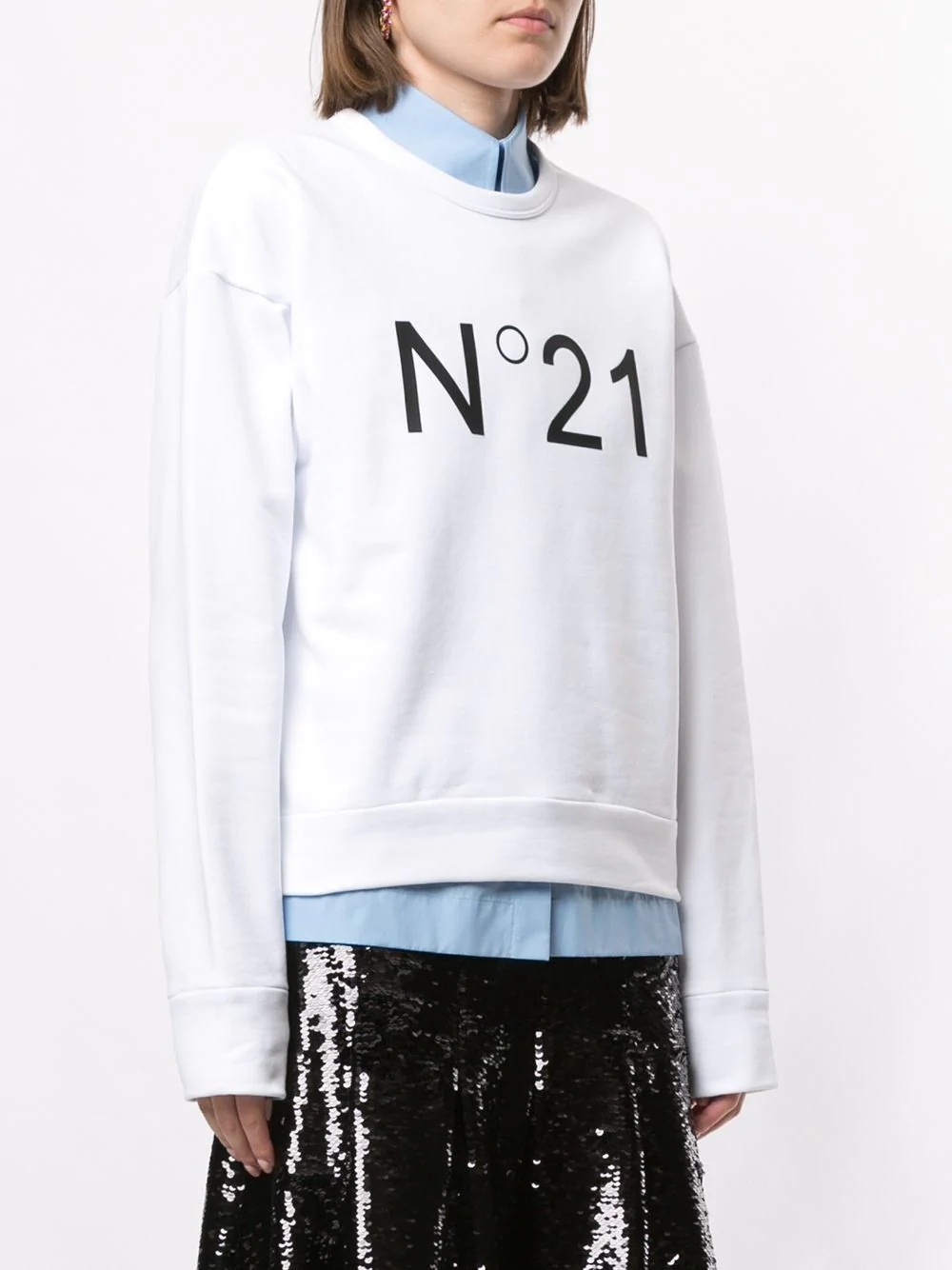 logo print sweatshirt - 3