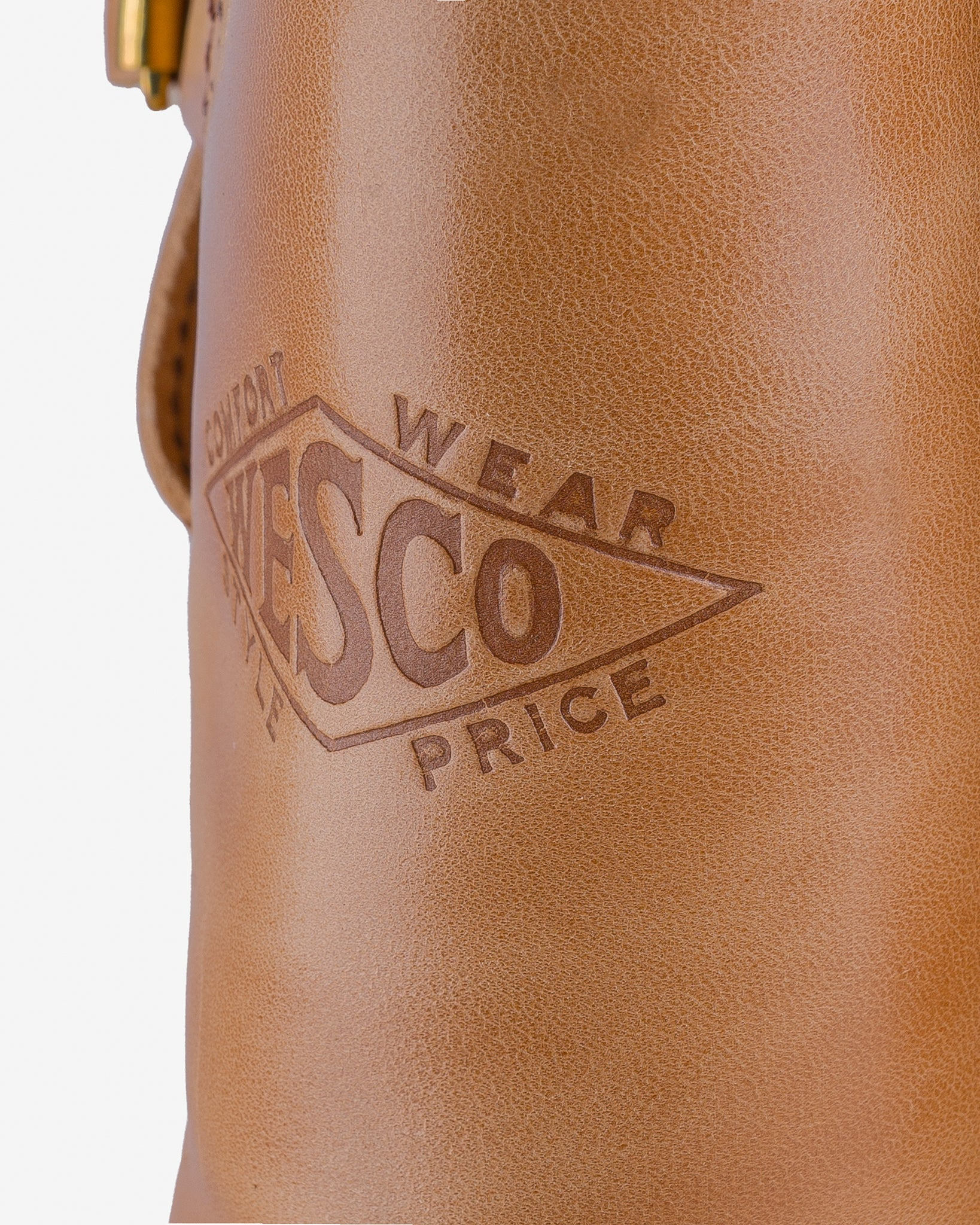 WESCO-MRLOU-NATH Wesco® - 10" Horsehide  Engineer Boot - Natural. The "Mister Lou" - 10