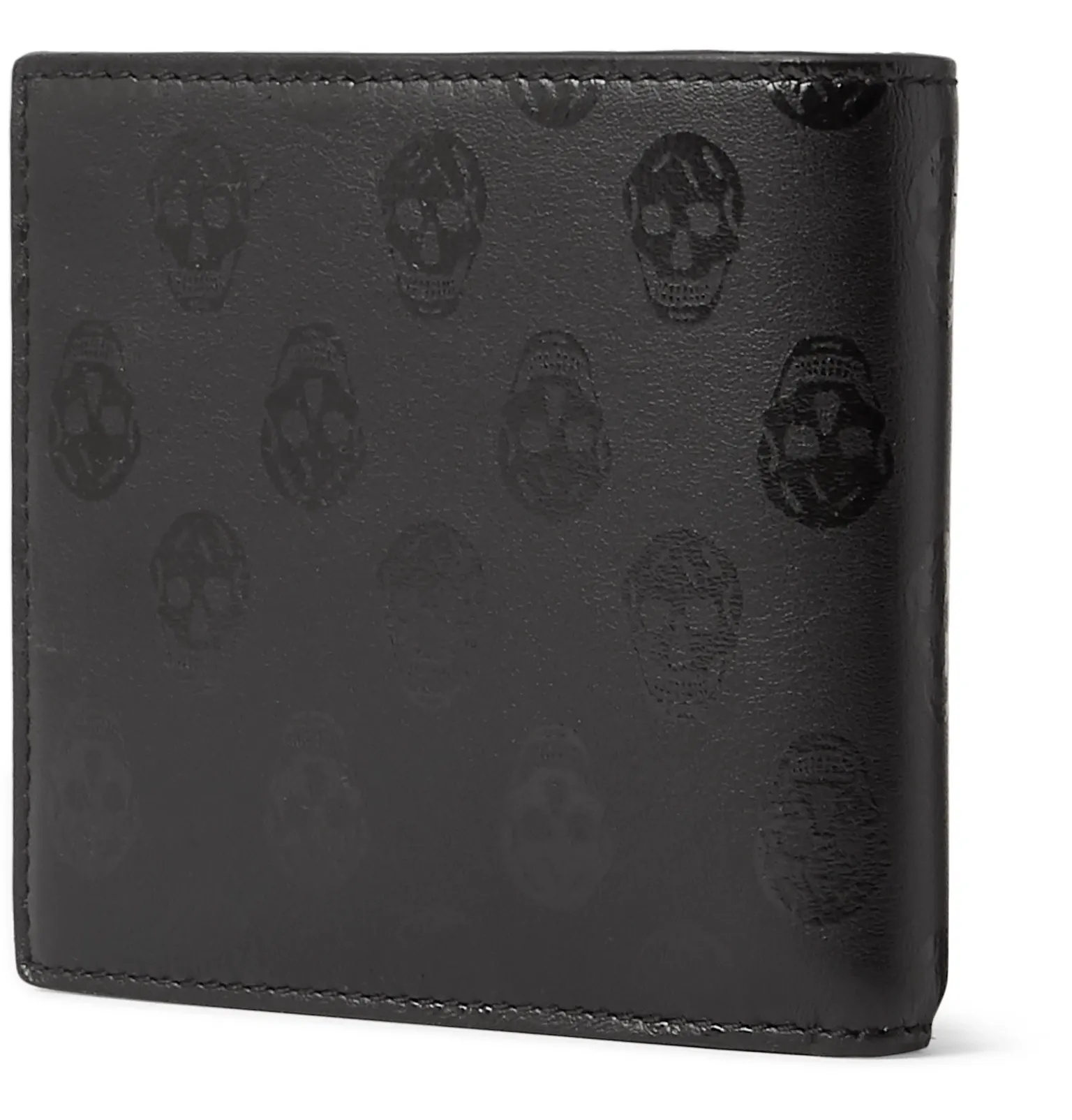 Printed Leather Billfold Wallet - 3