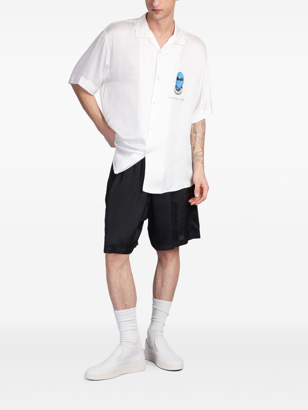 logo-print shirt - 2