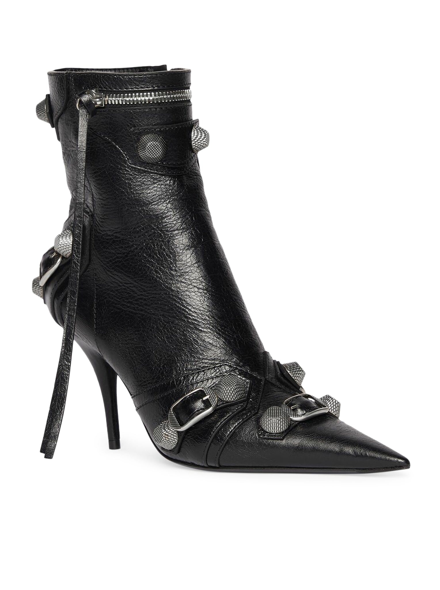 CAGOLE 90 MM WOMEN`S ANKLE BOOTS IN BLACK - 2