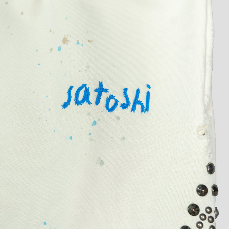 SATOSHI NAKAMOTO STAR STUDDED SWEATPANTS outlook