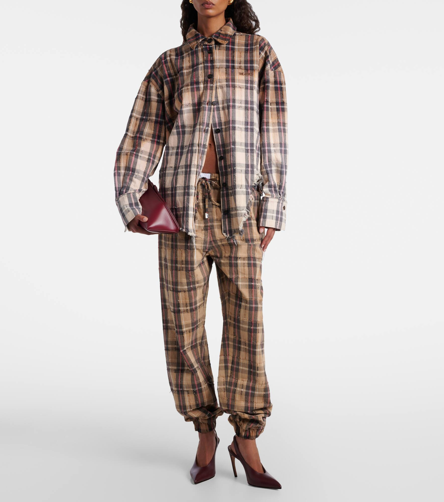 Diana checked cotton flannel shirt - 2
