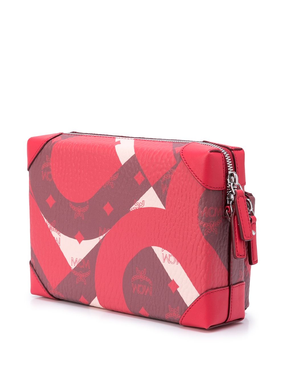 monogram-print zip-up messenger bag - 3