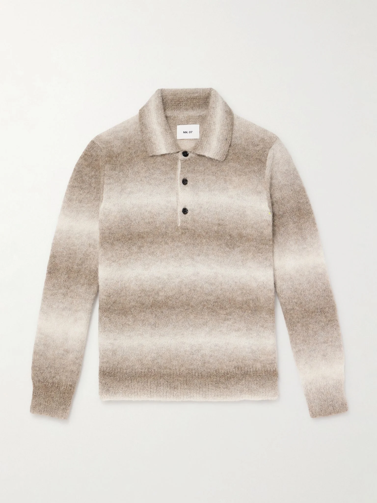Alfie 6656 Alpaca-Blend Polo Sweater Beige - 1