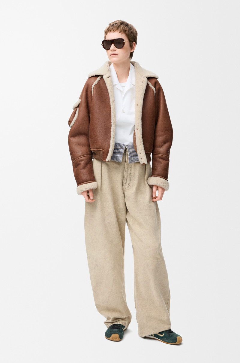 Loewe Bomber jacket in shearling outlook