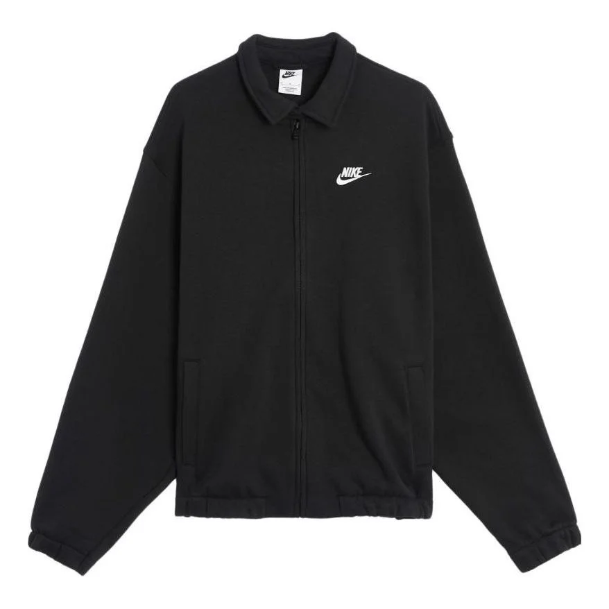 Nike Club Fleece Harrington Jacket 'Black' DX0539-010 - 1