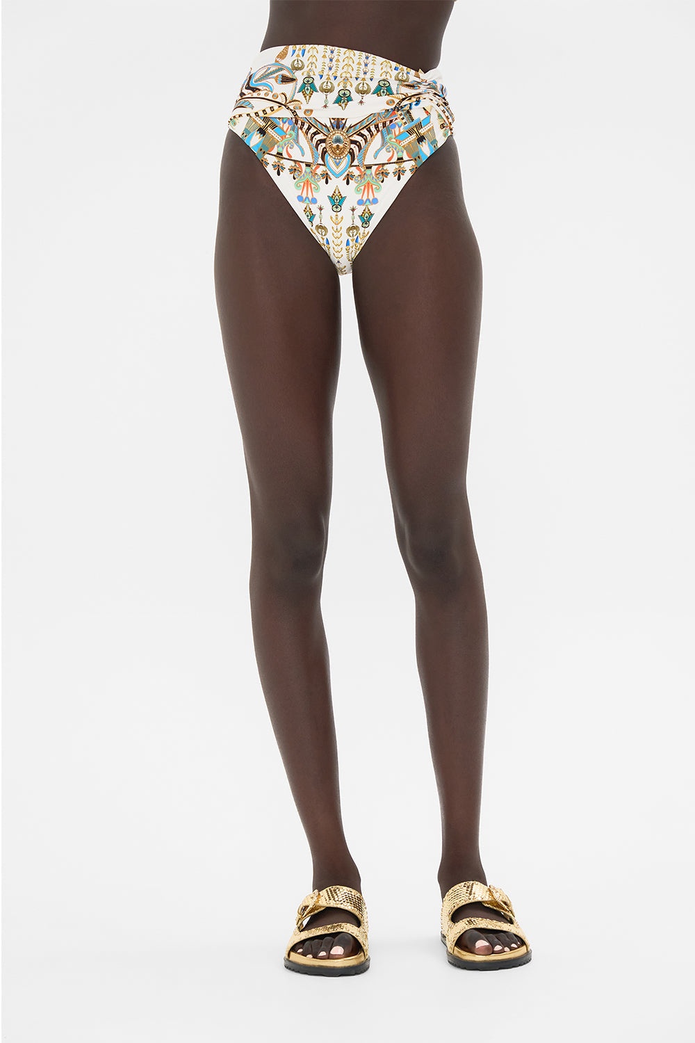 HIGH WAIST PANT WITH FRONT BAND - 5