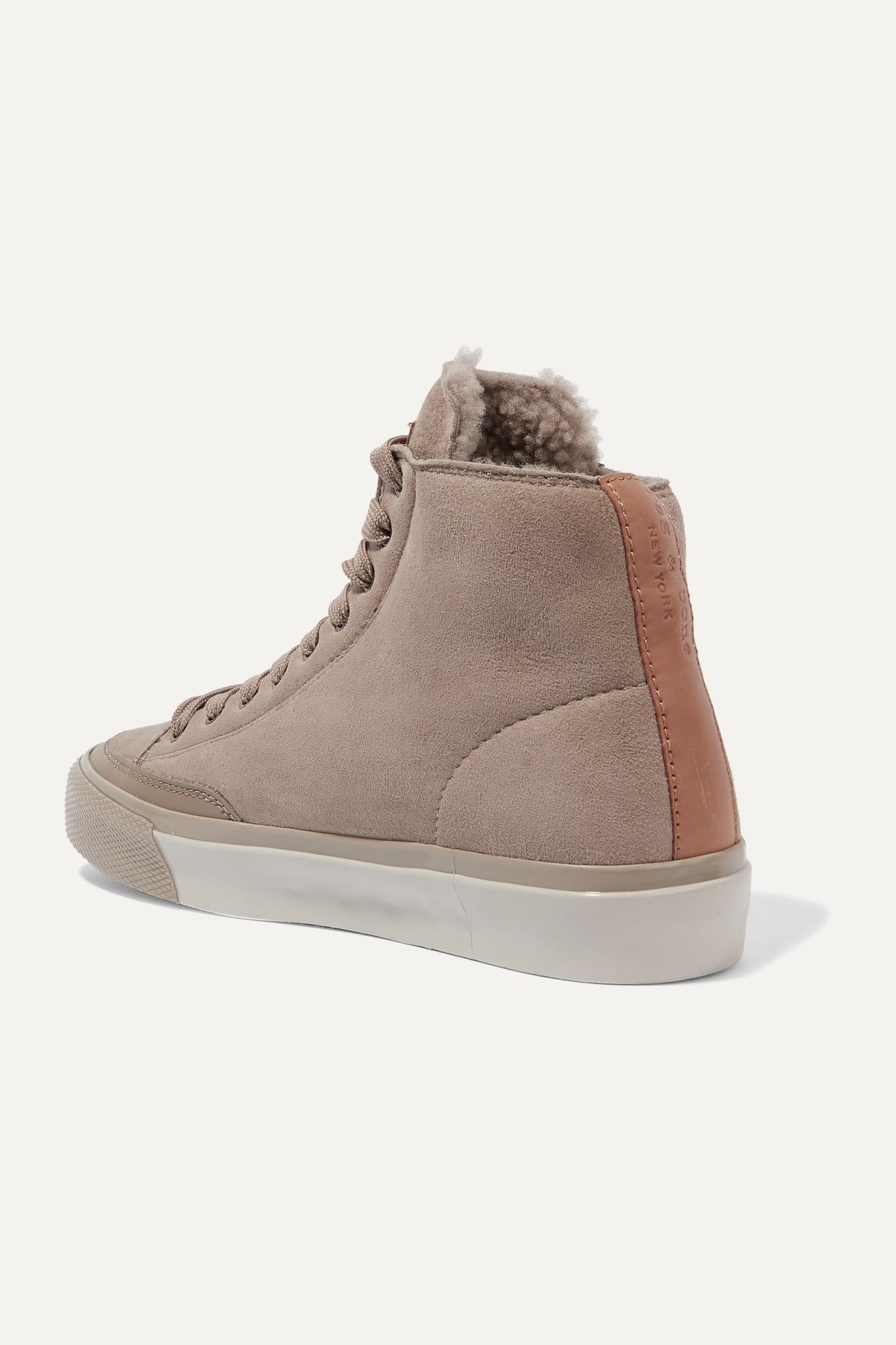 RB shearling-lined suede sneakers - 4