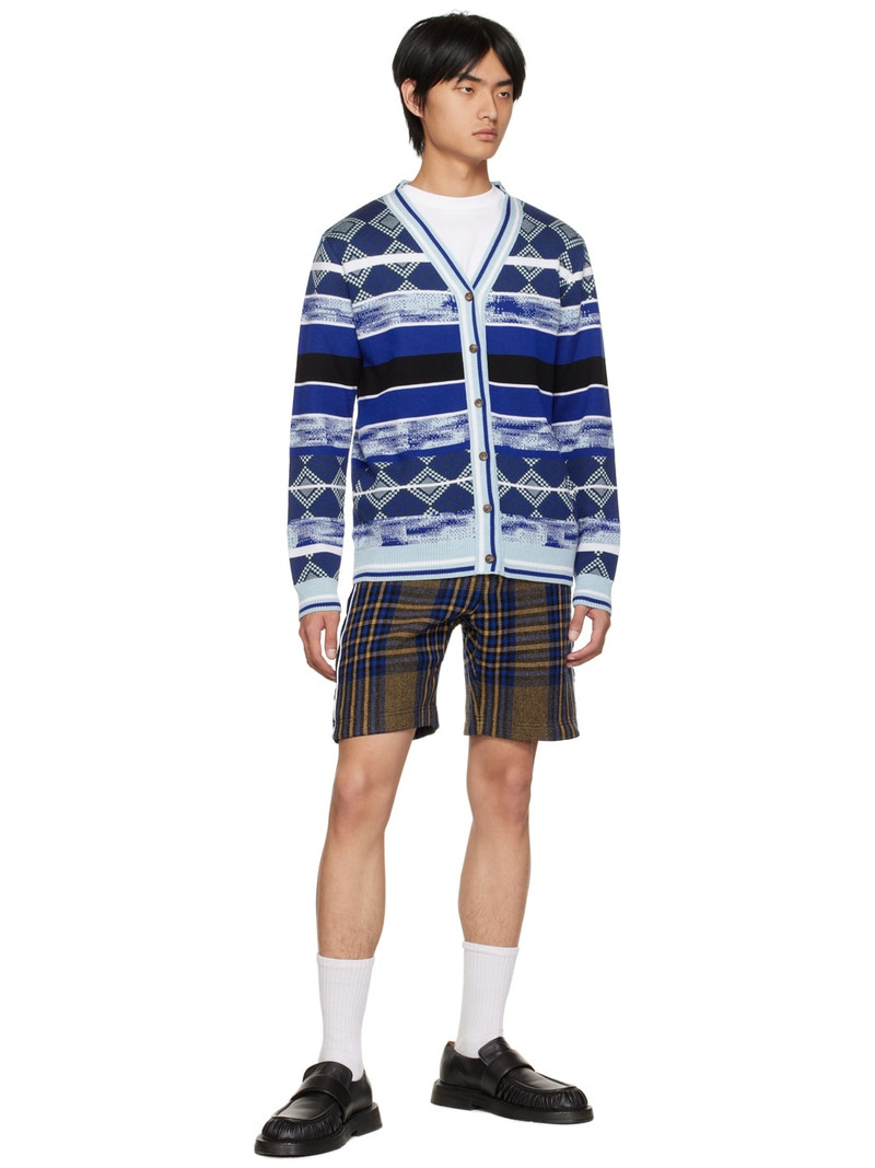 Ahluwalia Blue Troy Shorts outlook