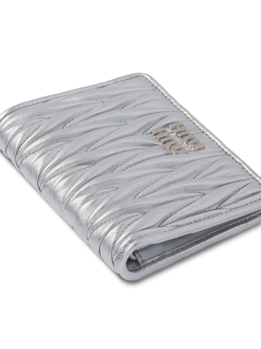 matelassé nappa leather wallet - 5