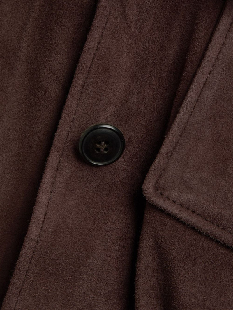 STOULS Leoncino flap-pocket suede jacket outlook