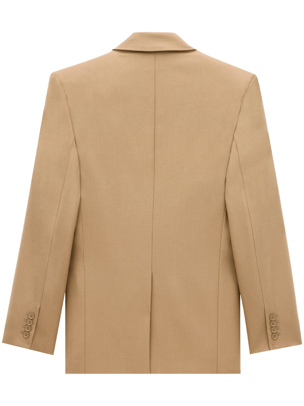 Wool Gabardine Single-Breasted Jacket - 5