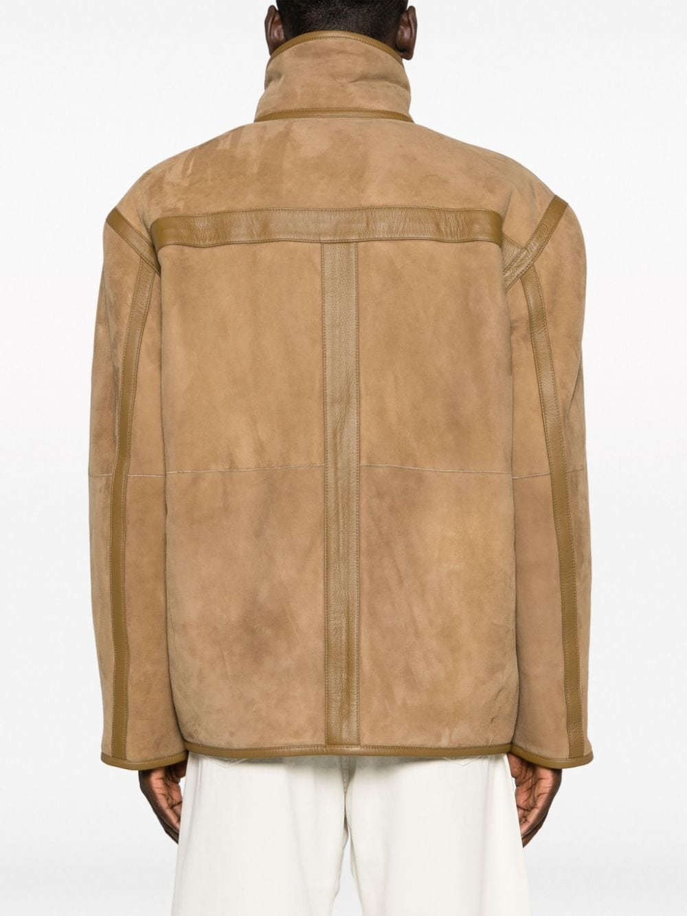 reversible shearling jacket - 4