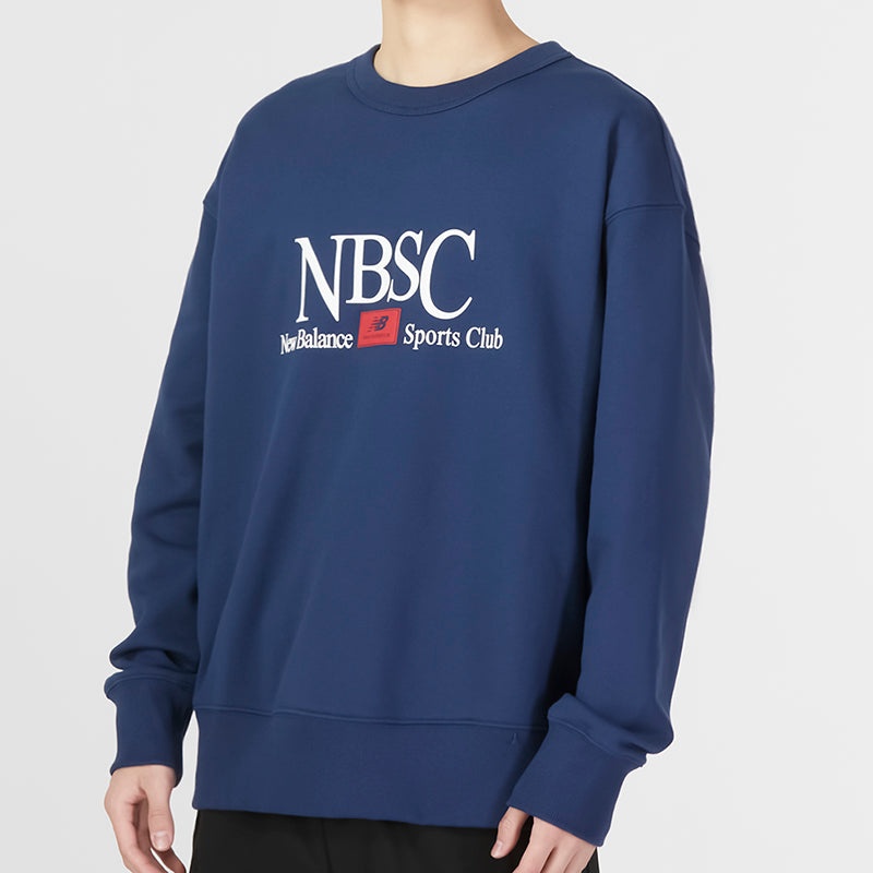 New Balance NBSC Crew Sweatshirt 'Navy' AMT31556-NNY - 4