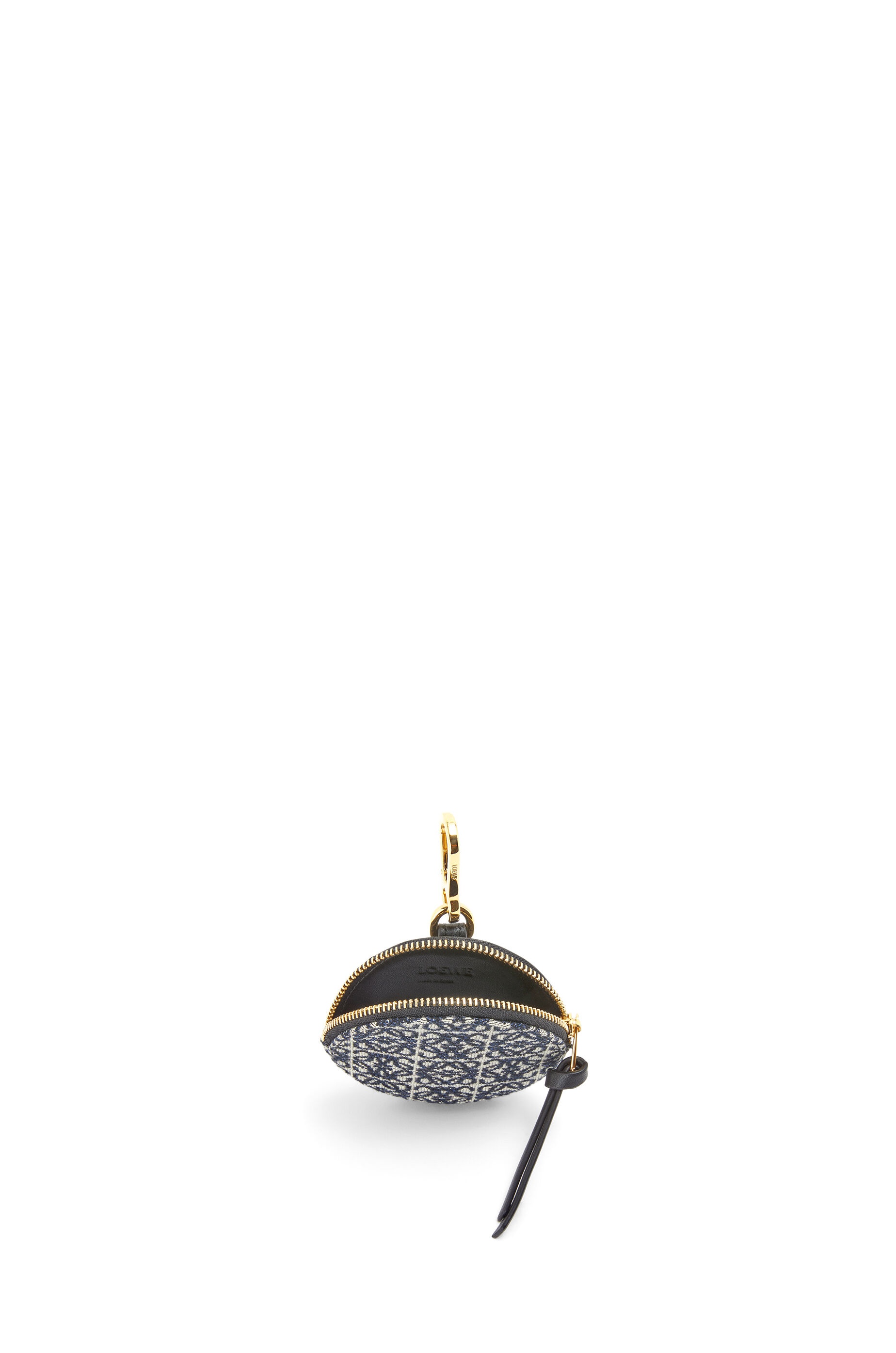 Cookie charm in Anagram jacquard and calfskin - 4