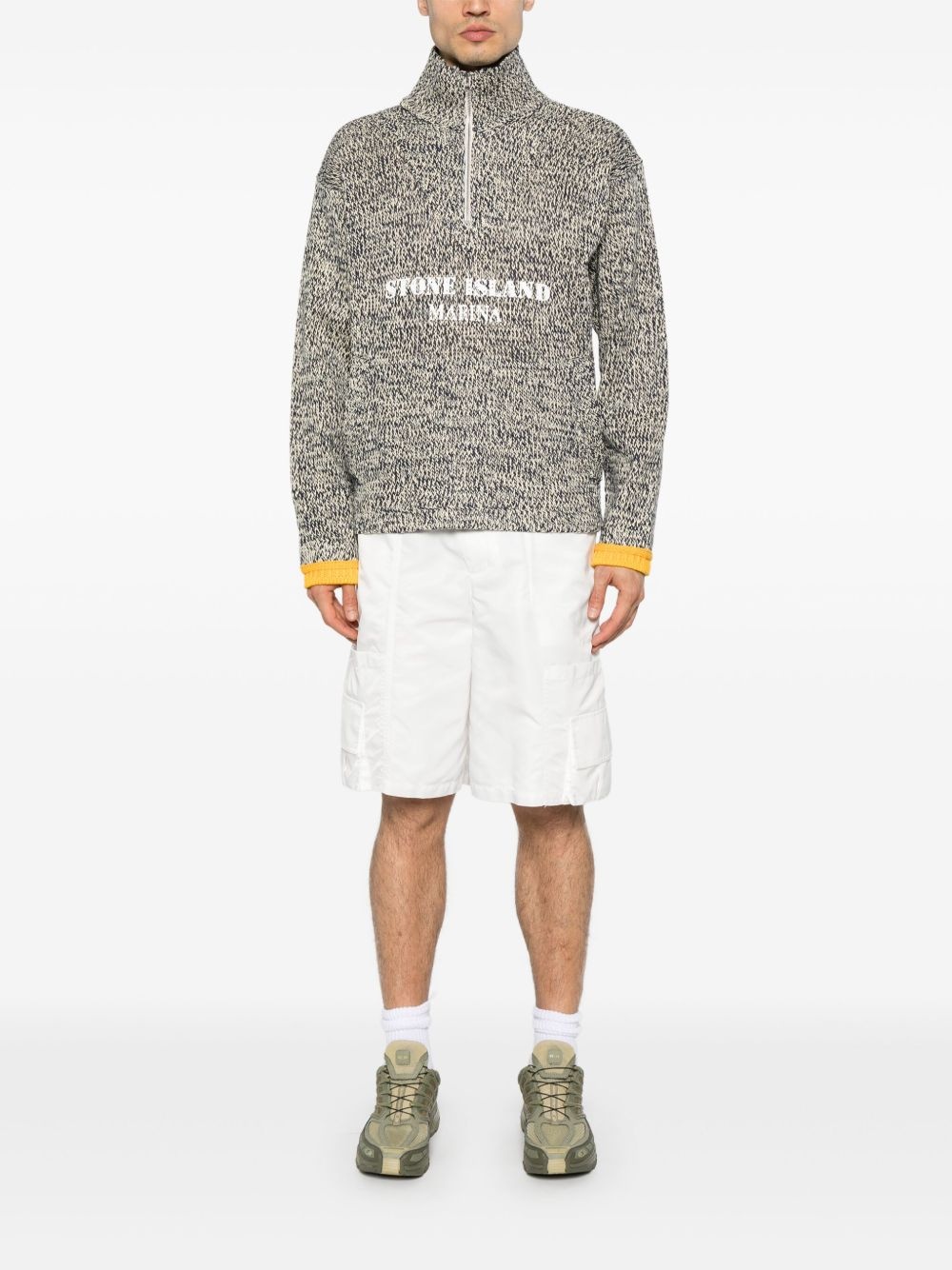 painted-logo sweater - 2