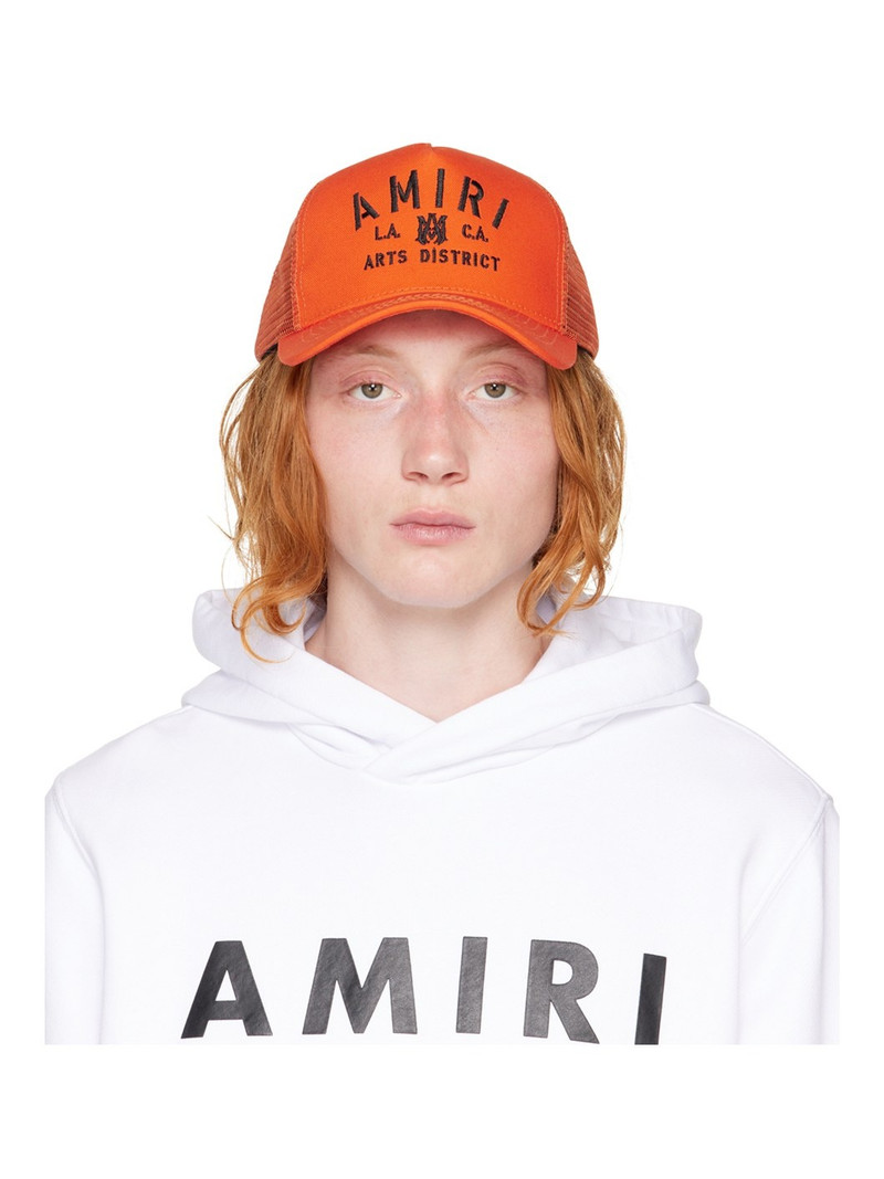 Orange Stencil Trucker Cap - 1