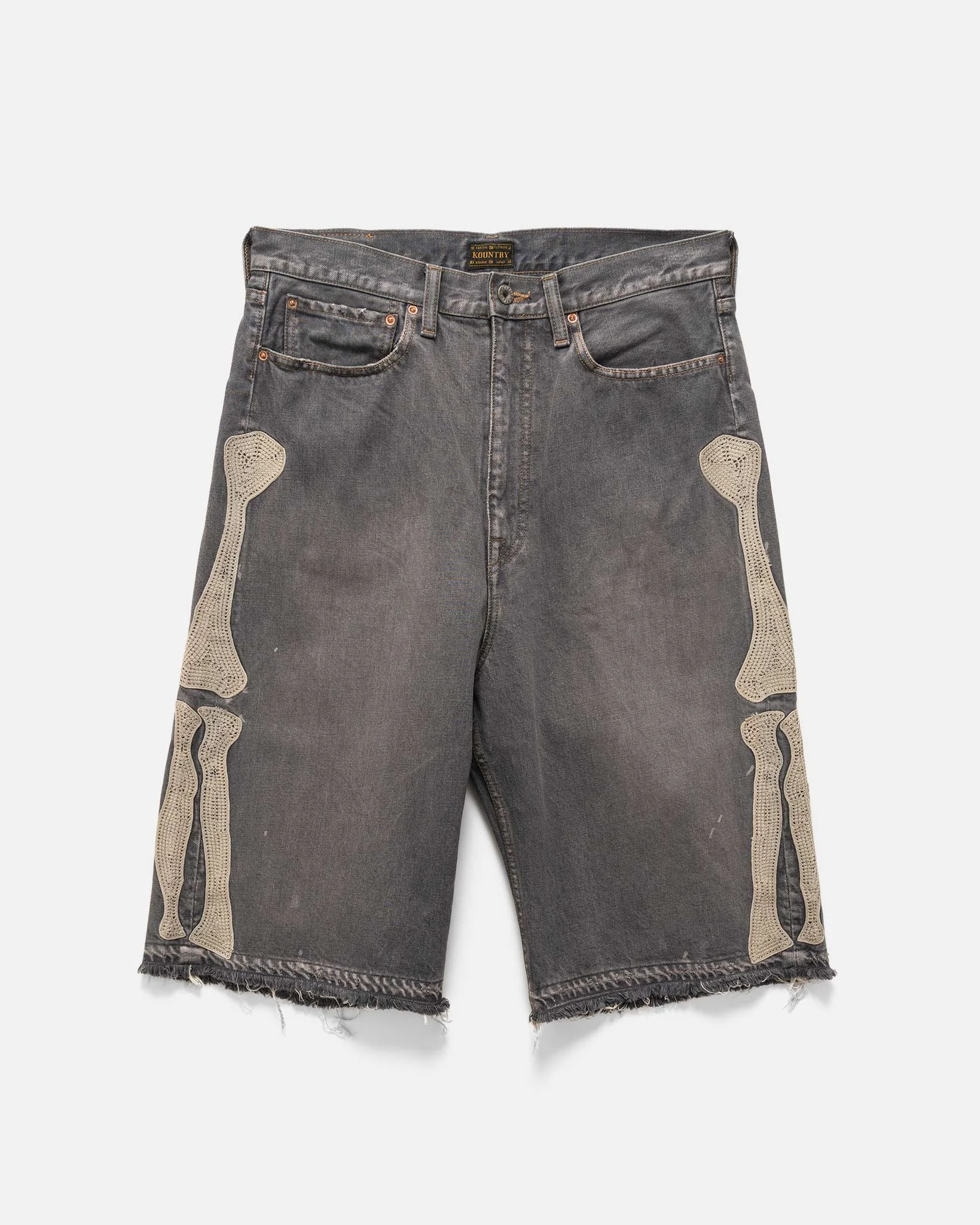14oz Black Denim 5P Shorts (BONE) PRO - 1