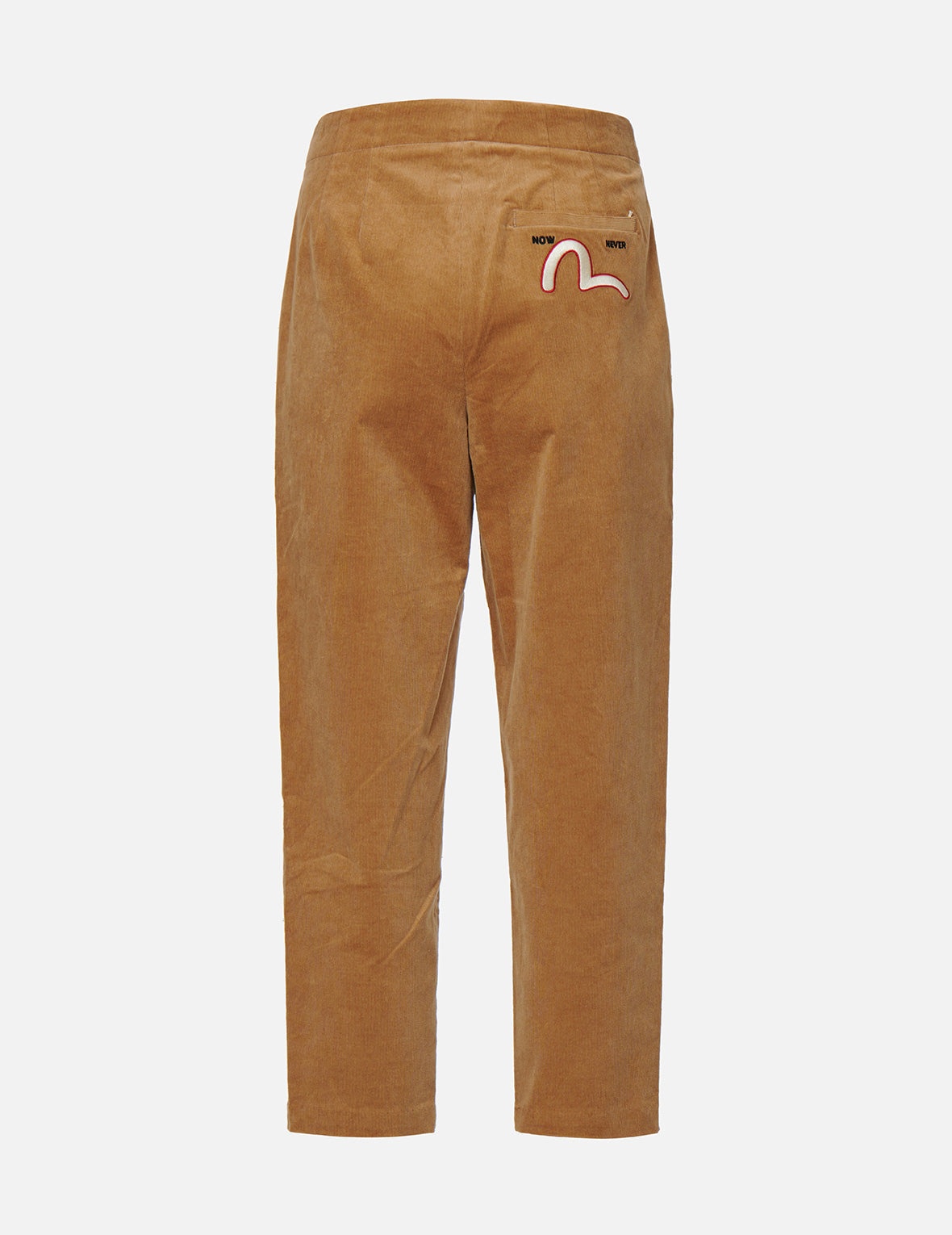 Seagull and Kamon Embroidery Corduroy Tapered Pants - 2