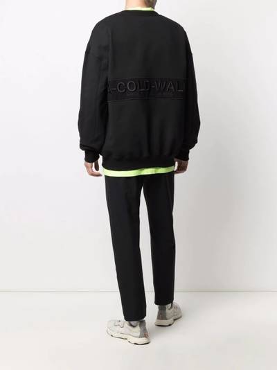 A-COLD-WALL* logo-patch sweatshirt outlook