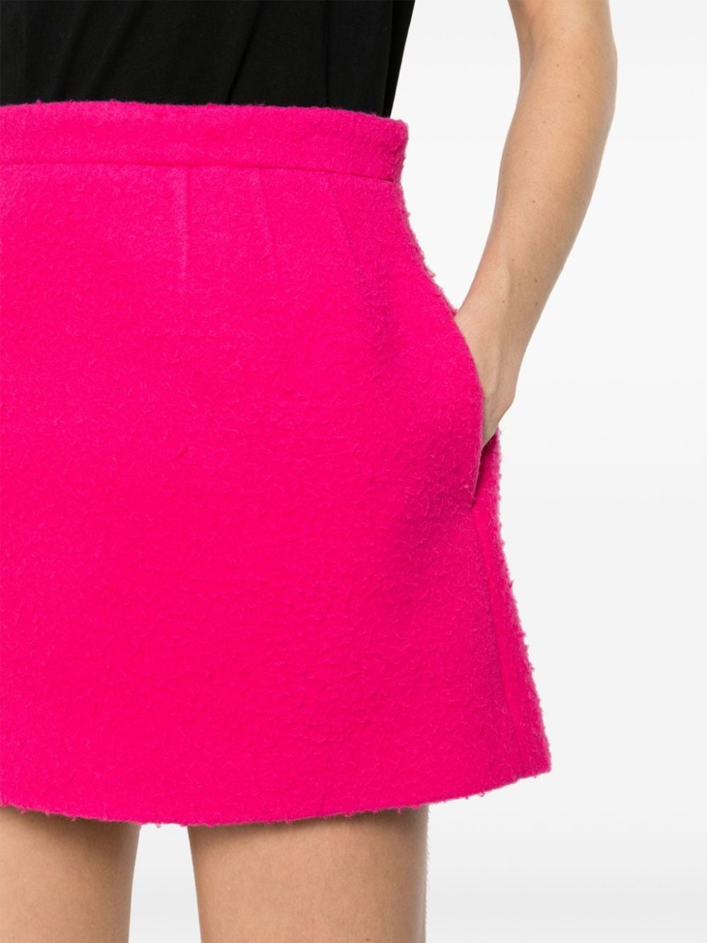 A-line virgin wool mini skirt - 5